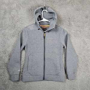 Musto Land Rover Womens Gray Technical Full Zip Hoodie Jacket Size 4 UK 8